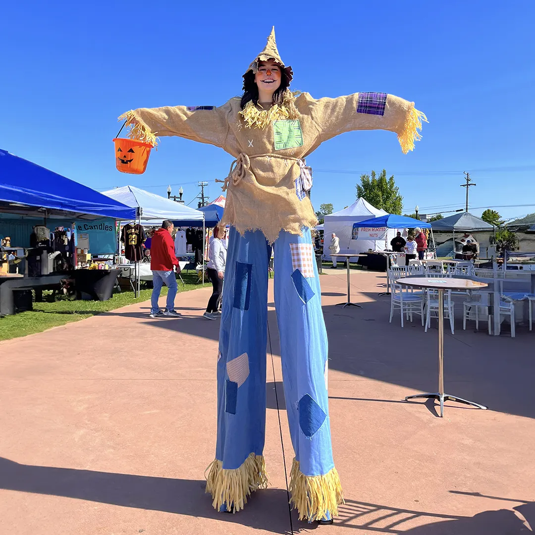 Entertainer in full costume